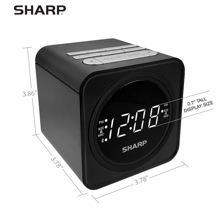 Sharp Digital Tabletop Clock Wayfair